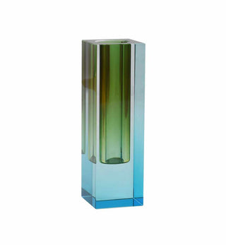 Manhattan Vase in Turquoise Ombre - Fenton & Fenton