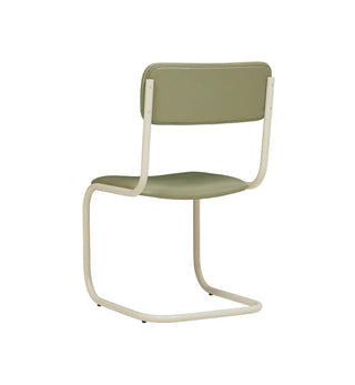Strut Dining Chair in Khaki Leather - Fenton & Fenton