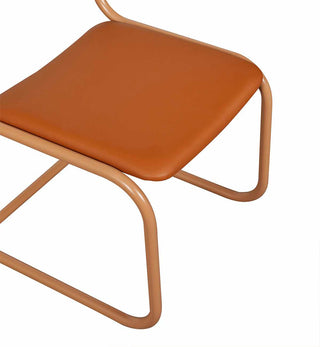 Strut Dining Chair in Tan Leather - Fenton & Fenton