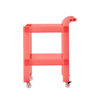 Acrylic Bar Cart - Pink - Fenton & Fenton
