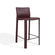 Buddy Bar Stool in Merlot - 89 cm backrest