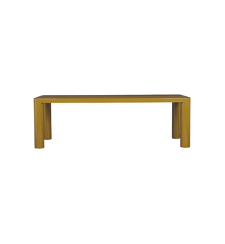 Cult Glossy Dining Table in Golden Olive - Fenton & Fenton