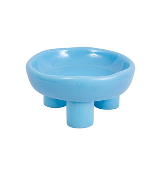 Chunkito Footed Bowl in Lagoon Blue