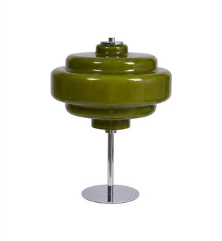 Flossy Table Lamp in Pea Green