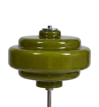 Flossy Table Lamp in Pea Green