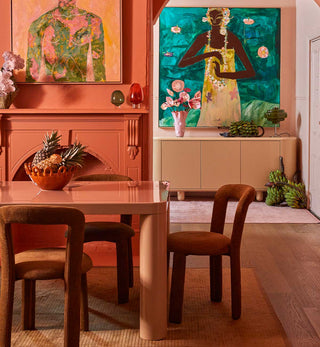 Apollo Glossy Sideboard in Croissant