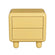 Kip Glossy Bedside Table in Butter