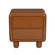 Kip Glossy Bedside Table in Caramello