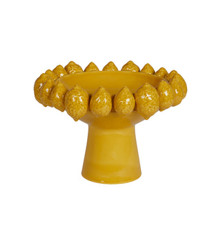 Limon Pedestal Bowl in Lemon