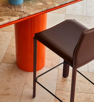 Buddy Bar Stool in Merlot - 89cm backrest - Fenton & Fenton