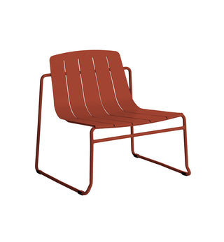 Slim Lounge Chair in Brick