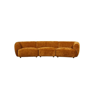 Sunday Sofa Curved 3-Seater in Golden