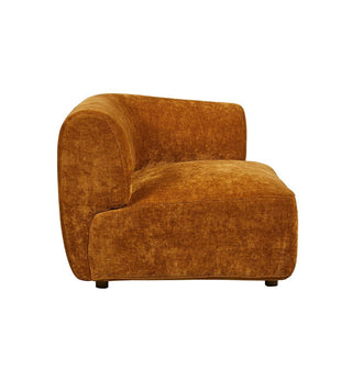 Sunday Sofa RHF Chair with Arm in Golden