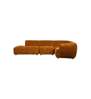 Sunday Sofa - 4 Piece L-Shape RHF with Open End in Golden