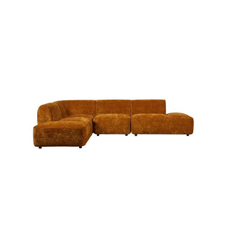 Sunday Sofa - 4 Piece with Open Ends - LHF in Golden