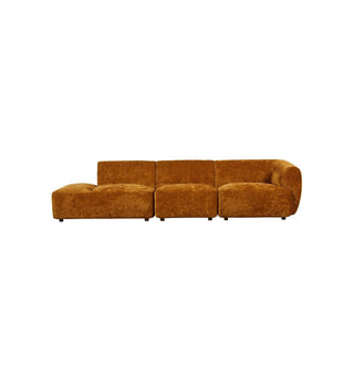 Sunday Sofa - 4 Seater LHF Open End in Golden