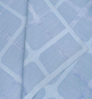 The Den Dhurrie in Chambray