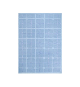 The Den Dhurrie in Chambray