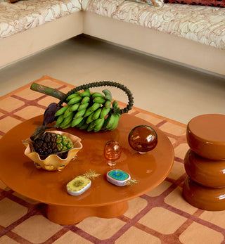 Supper Club Glossy Coffee Table in Caramello - Fenton & Fenton