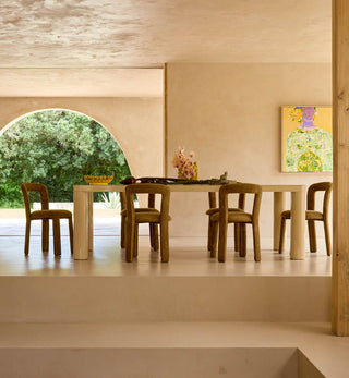 Noodle Dining Chair in Golden Olive - Fenton & Fenton
