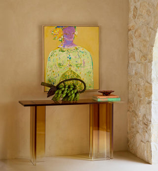 Wild Side Console In Amber - Fenton & Fenton