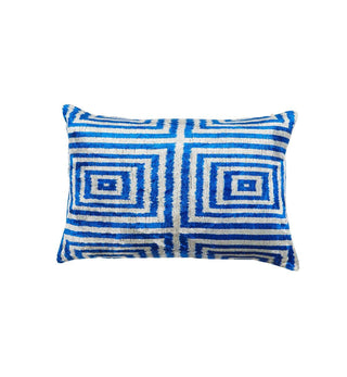 Zulta Cushion in Cobalt Squares