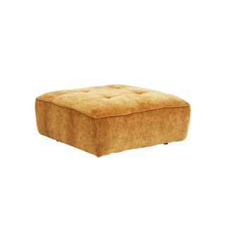 Roommate Sofa - Square Ottoman in Honey