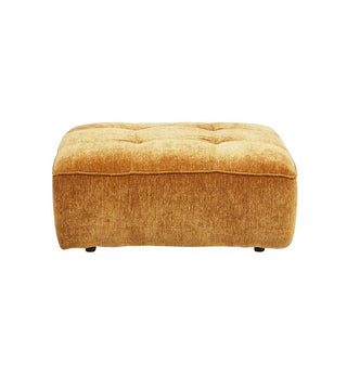 Roommate Sofa - Square Ottoman in Honey