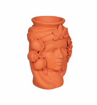 Stefania Boemi - Ceci Head Vase in Orange - Fenton & Fenton
