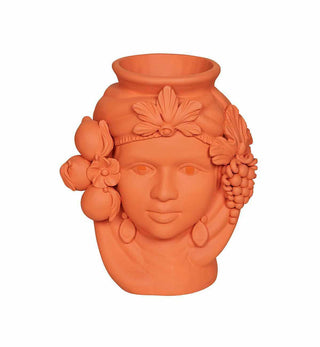 Stefania Boemi - Ceci Head Vase in Orange - Fenton & Fenton