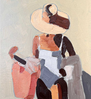 Edwina Etheridge - SPF, Towel and A Big Hat - Taupe - Limited Edition Print