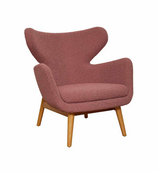 Winnie Chair in Dusty Pink Boucle - Fenton & Fenton