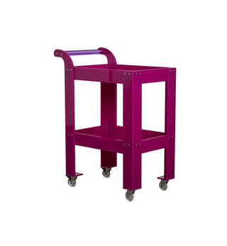Acrylic Bar Cart in Berry - Fenton & Fenton