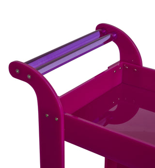 Acrylic Bar Cart in Berry - Fenton & Fenton