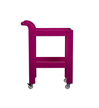 Acrylic Bar Cart in Berry - Fenton & Fenton
