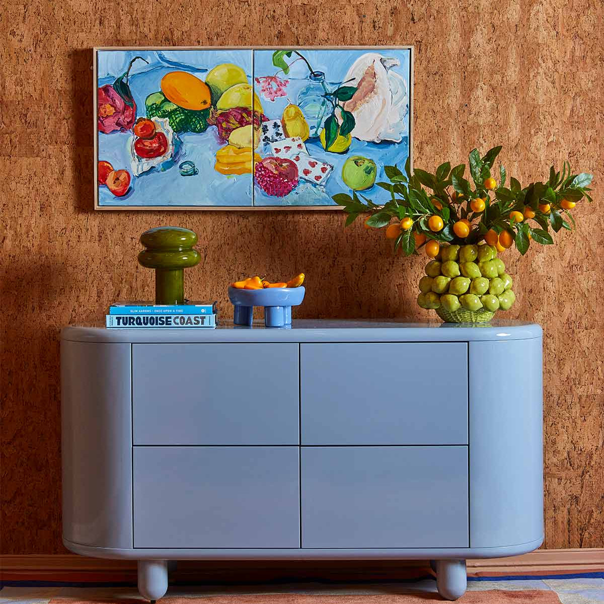 Apollo Glossy 4-Drawer Commode in Powder Blue – Fenton & Fenton