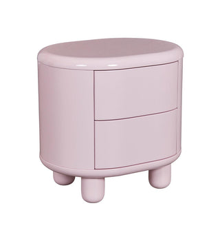 Apollo Glossy Bedside Table in Sweetpea - Fenton & Fenton