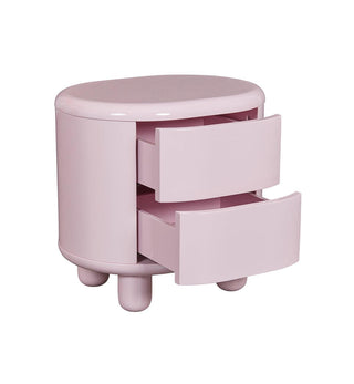 Apollo Glossy Bedside Table in Sweetpea - Fenton & Fenton