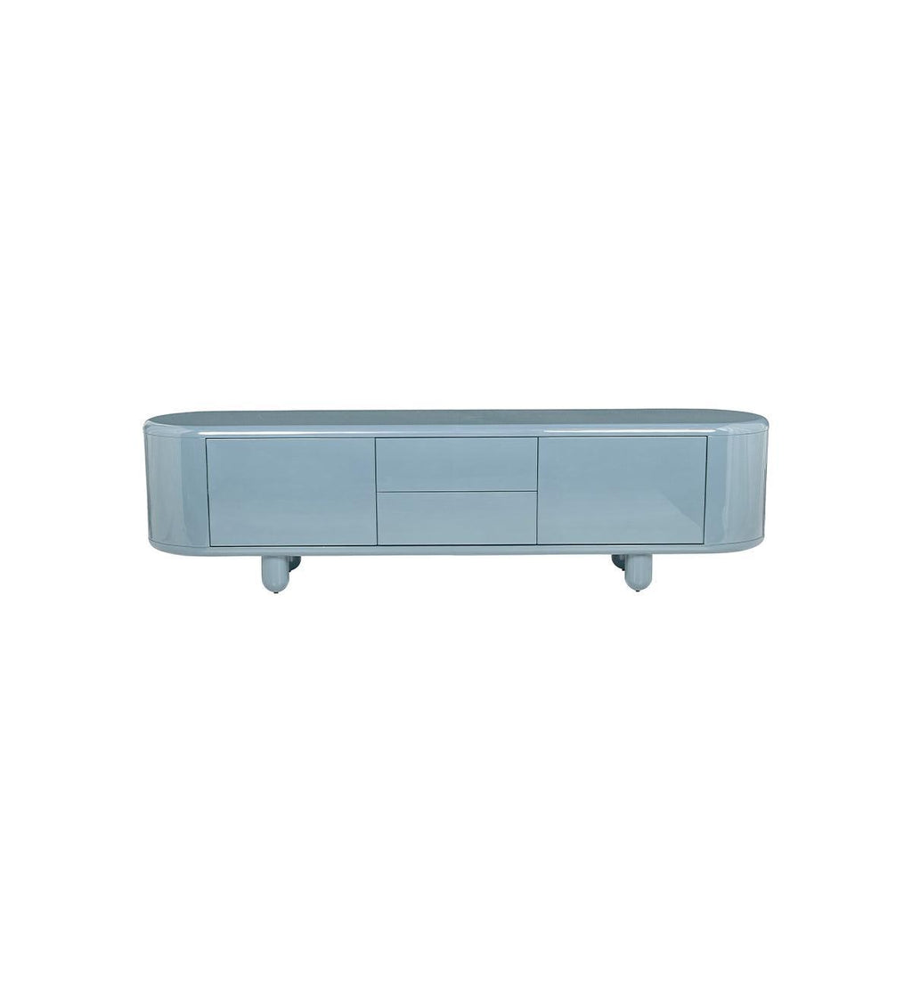 Apollo Glossy Entertainment Unit in Powder Blue – Fenton & Fenton