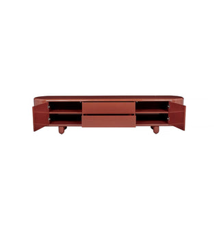 Apollo Glossy Entertainment Unit in Spice - Fenton & Fenton