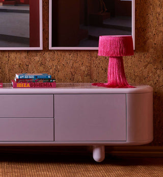 Apollo Glossy Entertainment Unit In Sweetpea - Fenton & Fenton