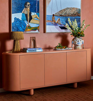 Apollo Glossy Sideboard In Sienna - Fenton & Fenton