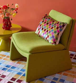 Zulta Cushion In Checkerboard Multi - Fenton & Fenton