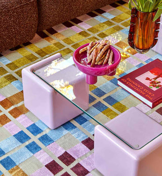 Bedrock Coffee Table - Mauve - Fenton & Fenton