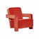 Betsy Armchair In Tangerine Velvet