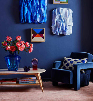 Betsy Armchair in Unique Blue - Fenton & Fenton