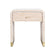 Bone Inlay 1-Drawer Curved Bedside In Almond