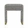 Bone Inlay 1-Drawer Curved Bedside In Black