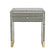 Bone Inlay 1-drawer Curved Bedside In Black