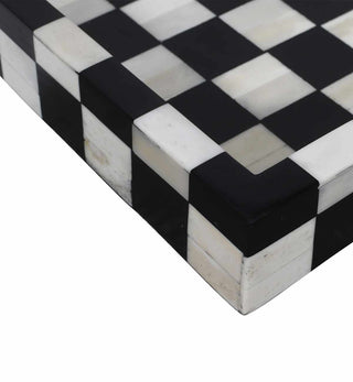 Bone Inlay Checkerboard Tray - Fenton & Fenton